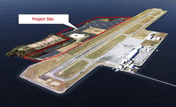 Graphic rendering of Nagasaki Airport solar project.