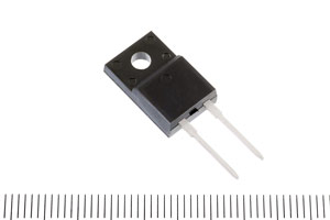 Toshiba’s 650V SiC Schottky barrier diode in insulated TO-220F-2L package. 