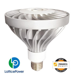 Lattice Power’s 2000lm PAR38 LED lamp, recognized by the IES Progress Committee.