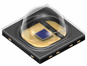 Picture: Latest chip and package technology for the mid-range power class. The high-efficiency 850nm IRED Oslon Black SFH 4713A offers an optical output of 760mW at a current of 1A. 