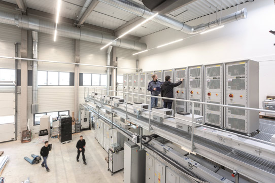 In the Multi-Megawatt Lab, components and systems are tested up to 10MVA.