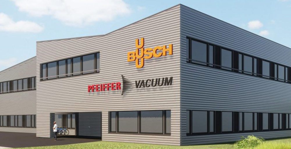 Figure 2: Visualization of the new joint building of Busch and Pfeiffer Vacuum in Switzerland. Source: Busch Vacuum Solutions. 