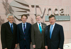 Pictured left to right: UCC president Dr Michael Murphy, Minister for Research and Innovation Sean Sherlock TD, Tyndall’s CEO Dr Kieran Drain, and CIT president Dr Brendan Murphy. 