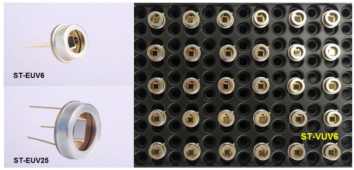 Figure 2: Some of GaNo Opto’s newly released EUV and vacuum UV detectors. 