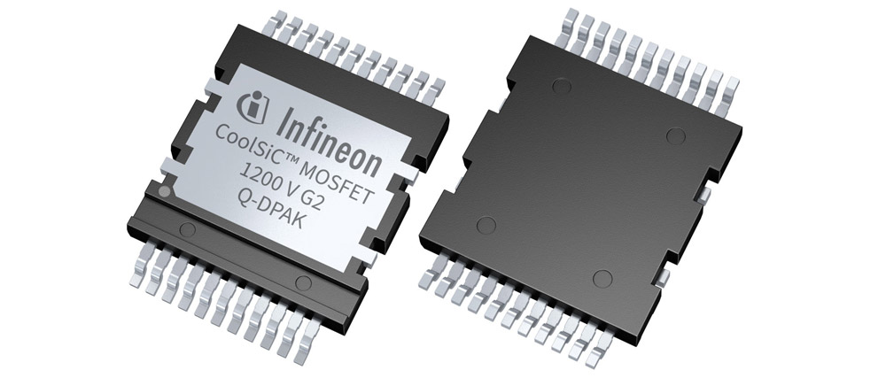 The CoolSiC MOSFETs 1200V G2 in a top-side-cooled Q-DPAK package. 