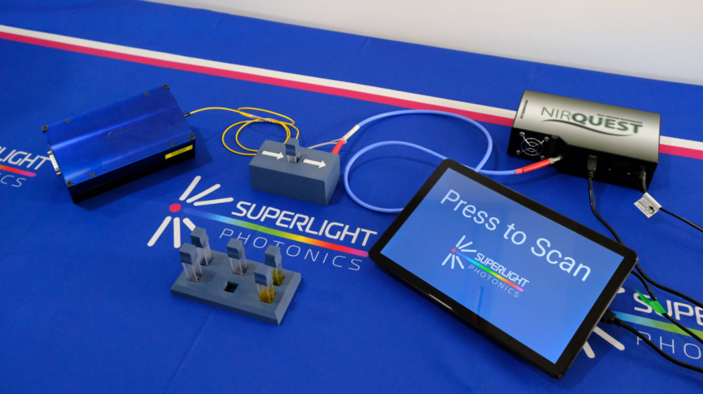 The SLP-1050 spectroscopy demonstrator at Laser World of Photonics.