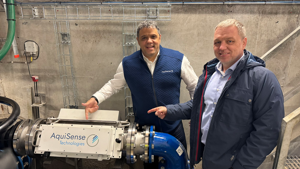 AquiSense’s CEO Oliver Lawal and the firm’s EU managing director Thomas Arnold.