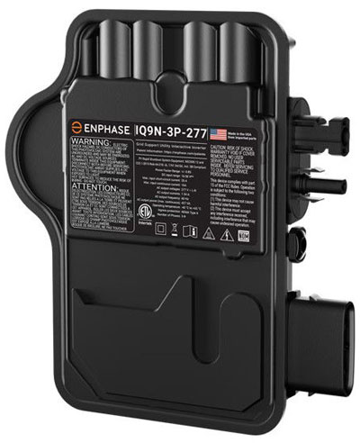 Enphase’s new IQ9N-3P Commercial Microinverter. 