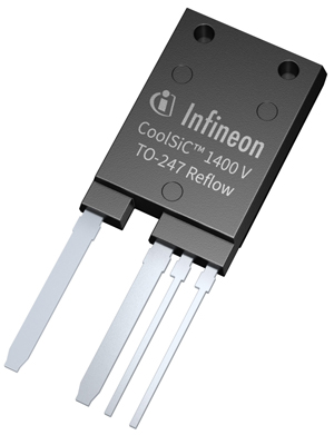 Infineon’s CoolSiC MOSFETs 1400V G2 in the TO-247PLUS-4 Reflow package.