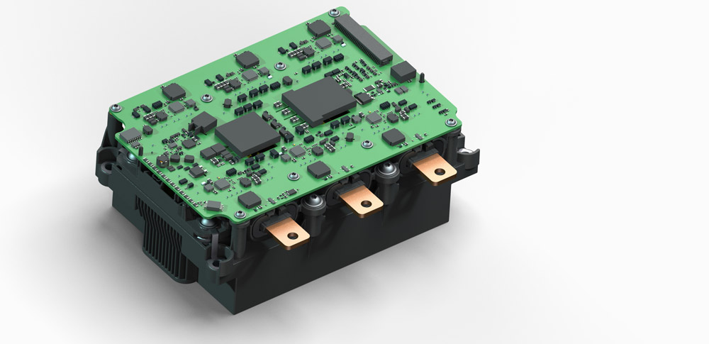 High-voltage inverter brick. 