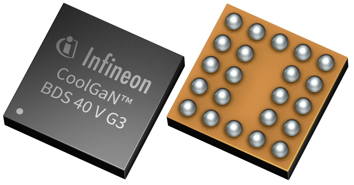 Infineon’s CoolGaN BDS 40V G3 bidirectional switch.