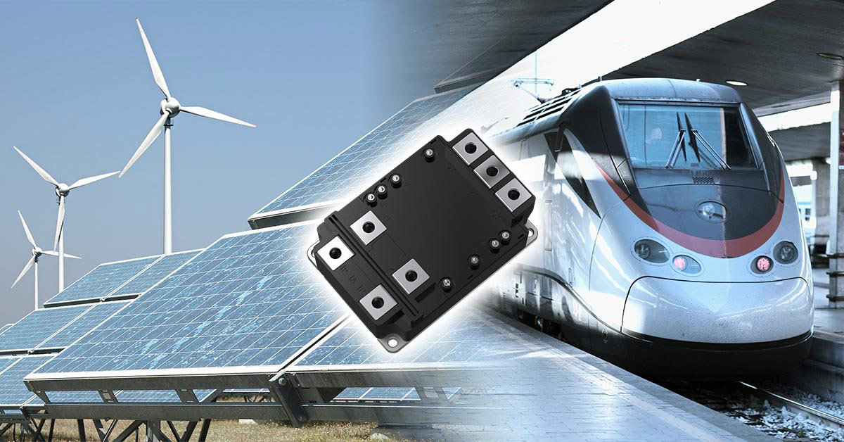 Toshiba’s IX800FXF2YMS4, a 3300V, 800A dual SiC MOSFET module with 300kA2s I2t capability for industrial equipment. 